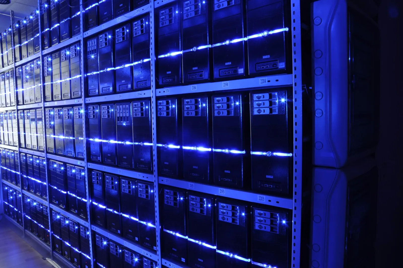 Serverraum eines Rechenzentrums