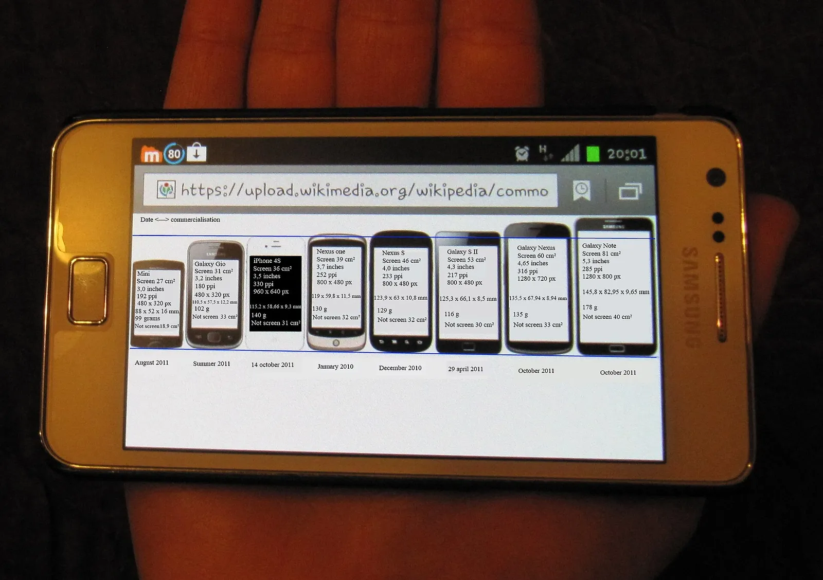 Ein Smartphone in der Hand (Symbolbild)